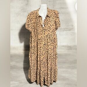 Crown and Ivy Cheetah Print Dress